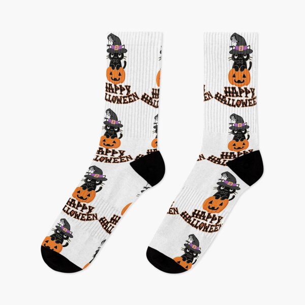 Item preview, Halloween Black Cat Witch Hat Pumpkin For Kids Girls Boys sticker designed and sold by Morja2015.