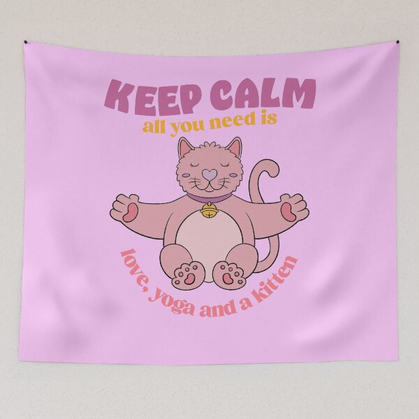 Item preview, meditating cat doing yoga designed and sold by ImaginarStore.
