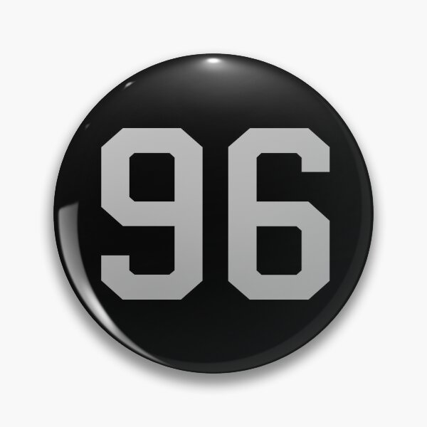 Item preview, Number 96, grey on black sports jersey number ninety six designed and sold by LoveIsColorful.