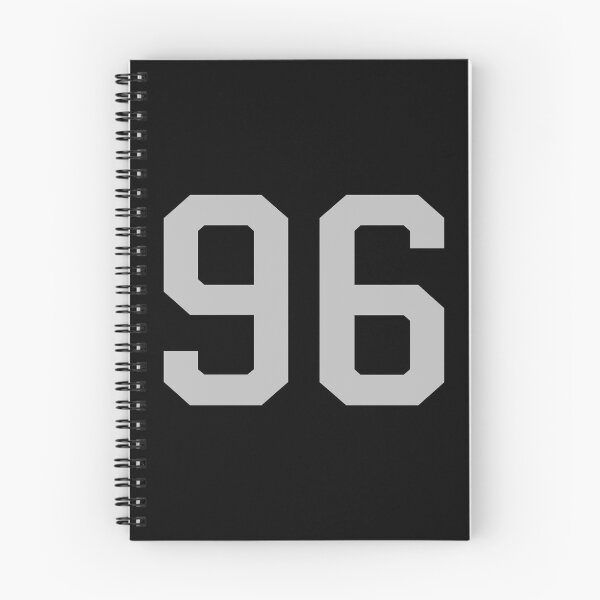 Item preview, Number 96, grey on black sports jersey number ninety six designed and sold by LoveIsColorful.