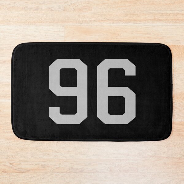 Item preview, Number 96, grey on black sports jersey number ninety six designed and sold by LoveIsColorful.