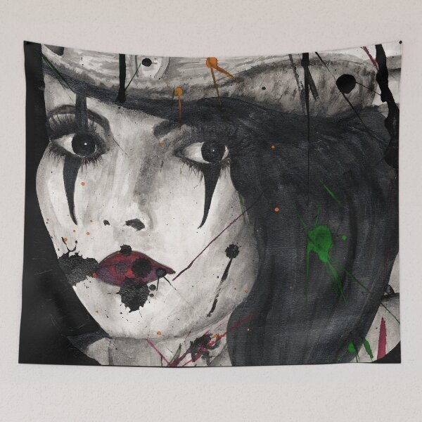 Item preview, Gothic female black dark top hat designed and sold by Karen Cessford.
