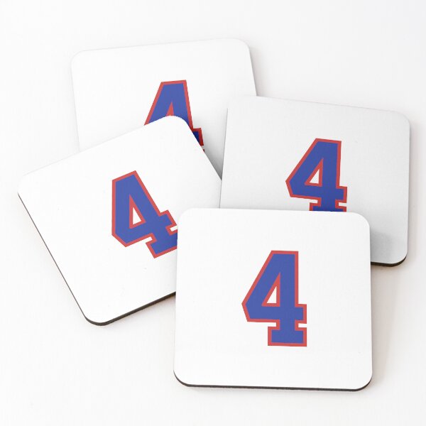 Item preview, Number 4 blue red sports jersey four designed and sold by LoveIsColorful.