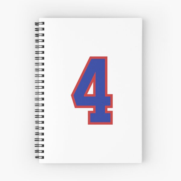 Item preview, Number 4 blue red sports jersey four designed and sold by LoveIsColorful.