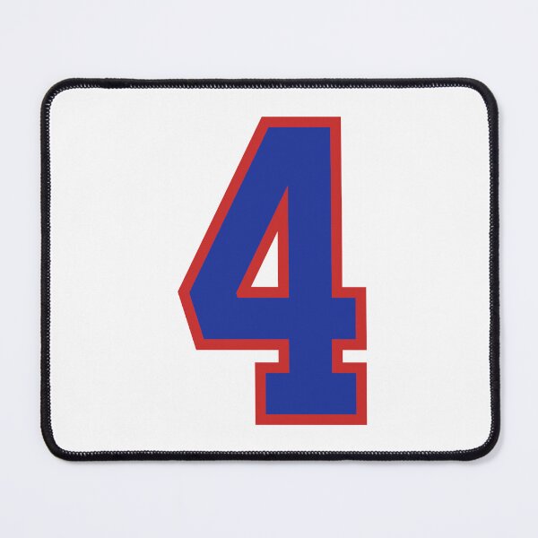 Item preview, Number 4 blue red sports jersey four designed and sold by LoveIsColorful.