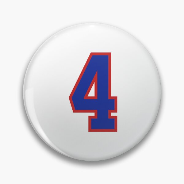 Item preview, Number 4 blue red sports jersey four designed and sold by LoveIsColorful.