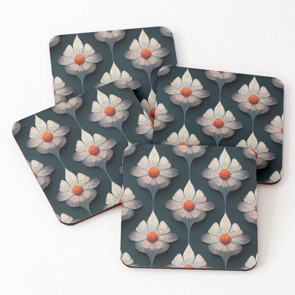 Item preview, White Flower Pattern designed and sold by BuraxisQuotes.