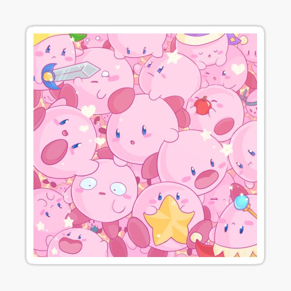 Pile of Kirbs Sticker
