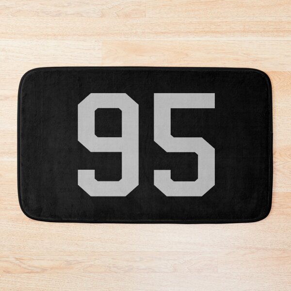 Item preview, Number 95, grey on black sports jersey number ninety five designed and sold by LoveIsColorful.