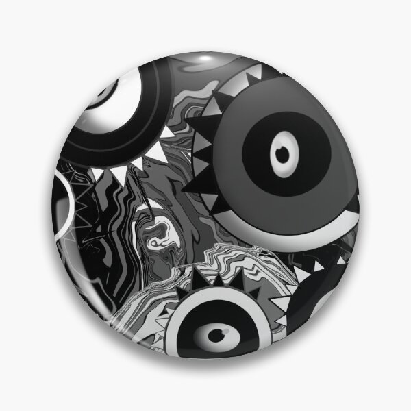 Item preview, BLACK AND WHITE EYES designed and sold by BigBrainArt.