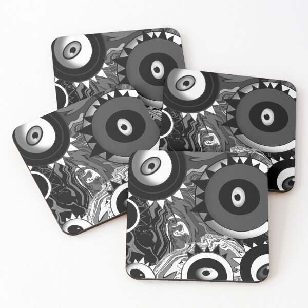 Item preview, BLACK AND WHITE EYES designed and sold by BigBrainArt.