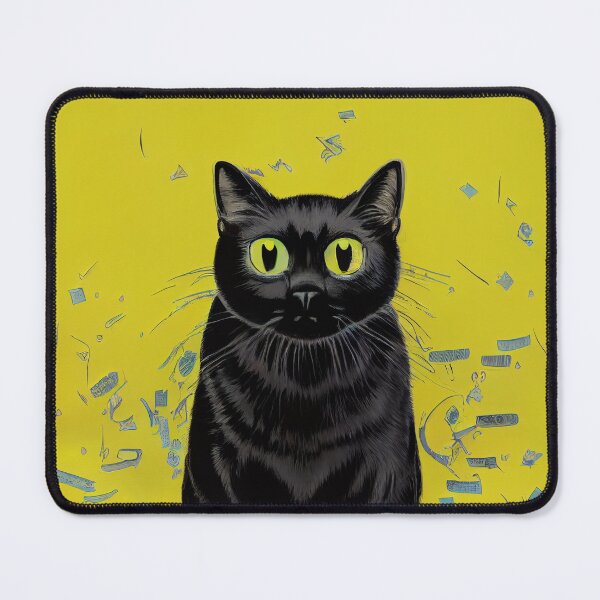 Item preview, Black Cat Portrait Two designed and sold by WillowridgeRKR.