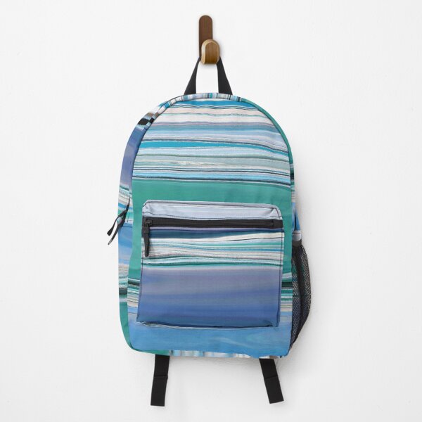 Item preview, Ocean Abstract Horizontal Stripes Beachy Vibes Beach House Décor Art 10 of 20 designed and sold by Beachy.