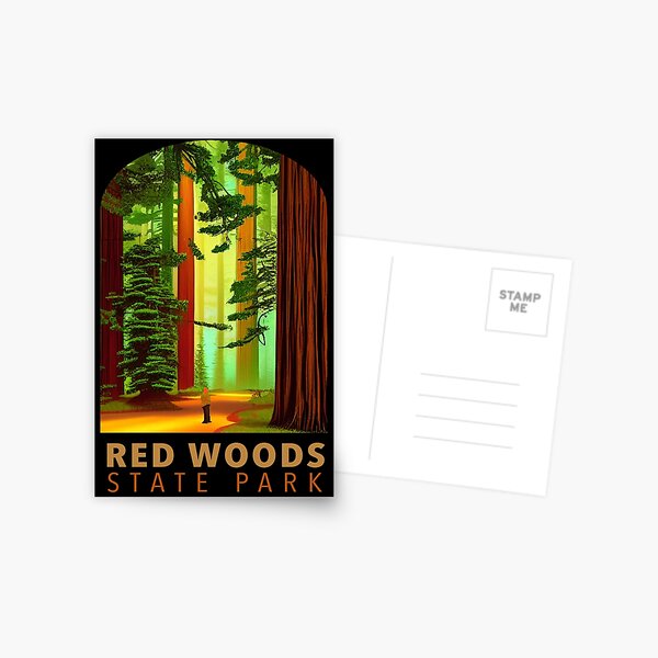 Item preview, Explore adventure wanderlust hiking camping road trip travel National Parks Redwoods designed and sold by CattlettArt.