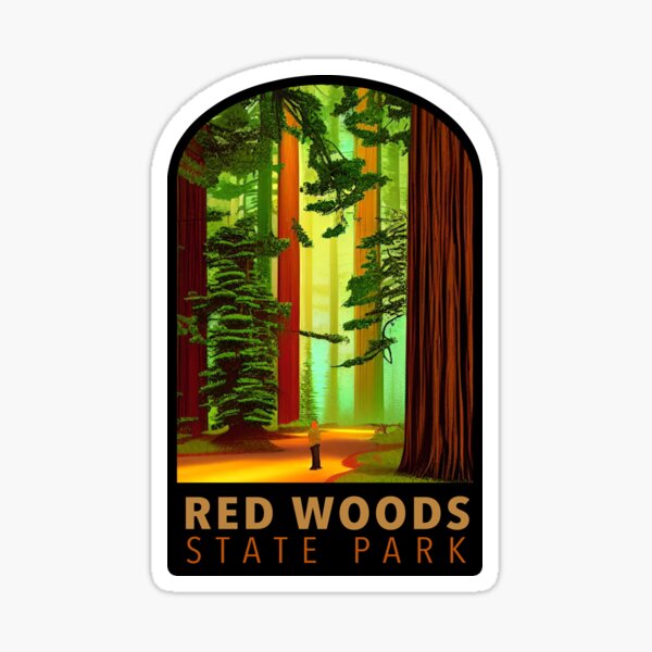 Item preview, Explore adventure wanderlust hiking camping road trip travel National Parks Redwoods designed and sold by CattlettArt.