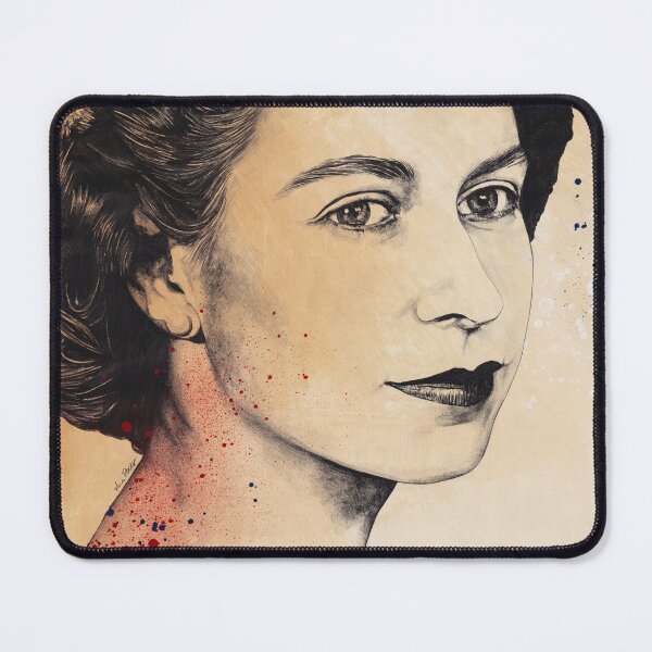 Item preview, Young Queen Elizabeth II street art portrait designed and sold by Marco Paludet.