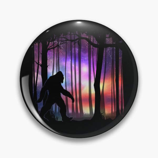 Item preview, Bigfoot Northern Lights - Colorful Galaxy Aurora Cryptid Gift designed and sold by NatIntrovertSoc.