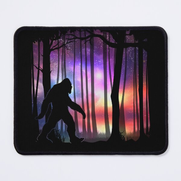 Item preview, Bigfoot Northern Lights - Colorful Galaxy Aurora Cryptid Gift designed and sold by NatIntrovertSoc.