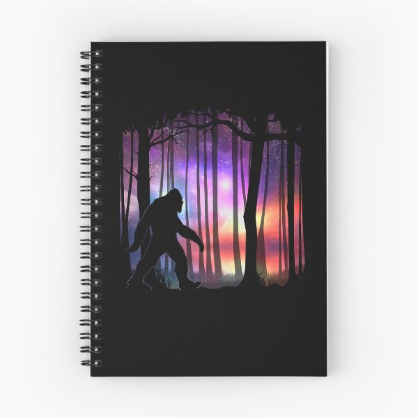 Item preview, Bigfoot Northern Lights - Colorful Galaxy Aurora Cryptid Gift designed and sold by NatIntrovertSoc.
