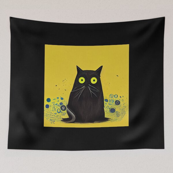 Item preview, Black Cat Portrait Five designed and sold by WillowridgeRKR.