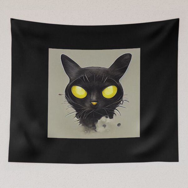 Item preview, Black Cat Headshot Five designed and sold by WillowridgeRKR.