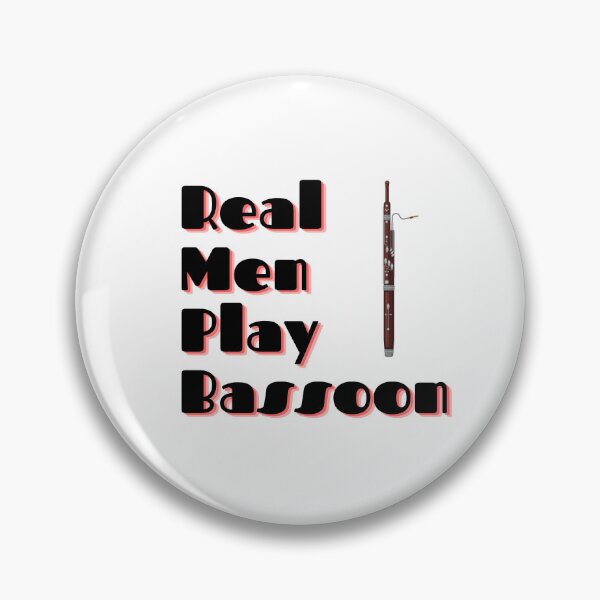 Item preview, Real Men Play Bassoon designed and sold by Marvett-World.
