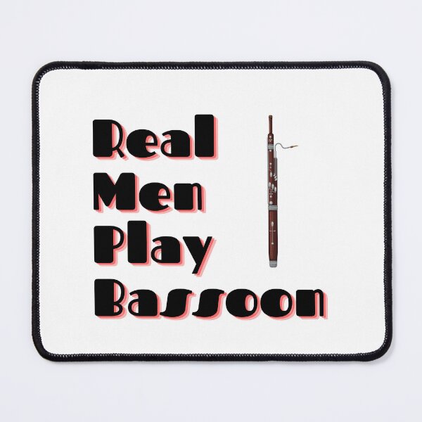 Item preview, Real Men Play Bassoon designed and sold by Marvett-World.