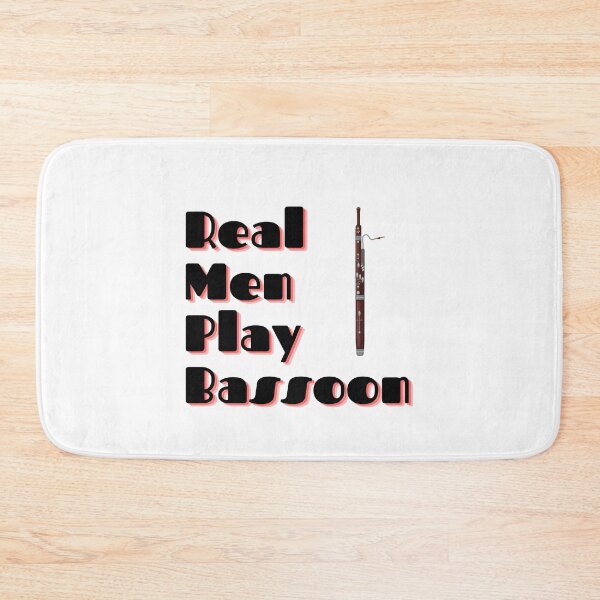 Item preview, Real Men Play Bassoon designed and sold by Marvett-World.