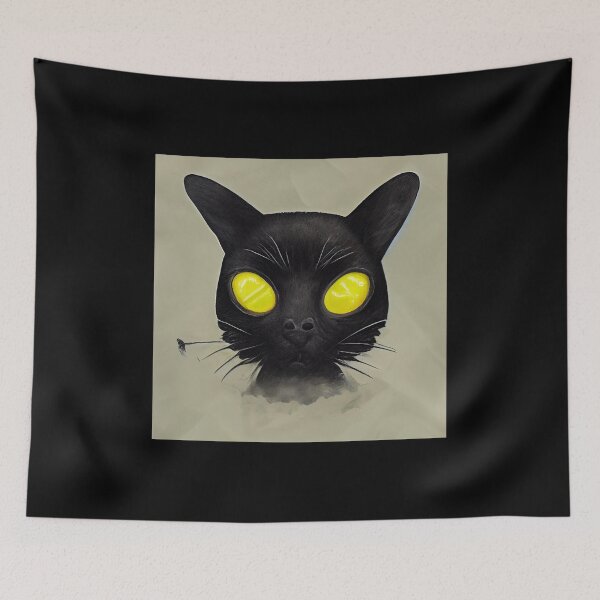 Item preview, Black Cat Headshot Six designed and sold by WillowridgeRKR.