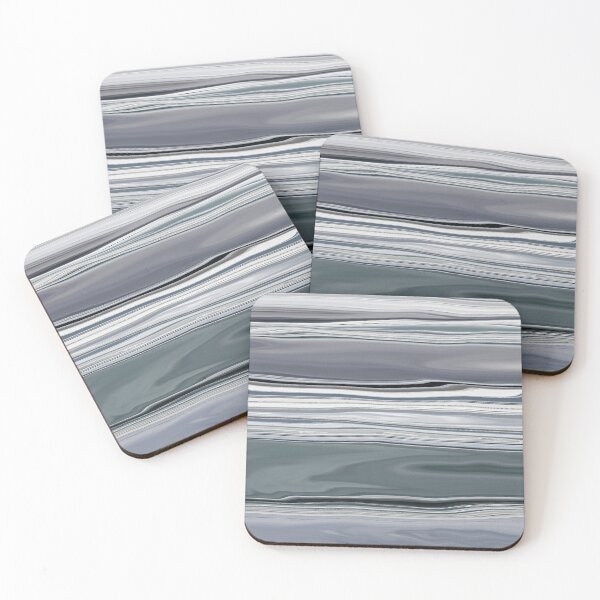 Item preview, Ocean Abstract Horizontal Stripes Beachy Vibes Beach House Décor Art 11 of 20  designed and sold by Beachy.