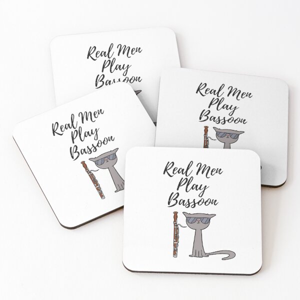 Item preview, Real Men Play Bassoon designed and sold by Marvett-World.