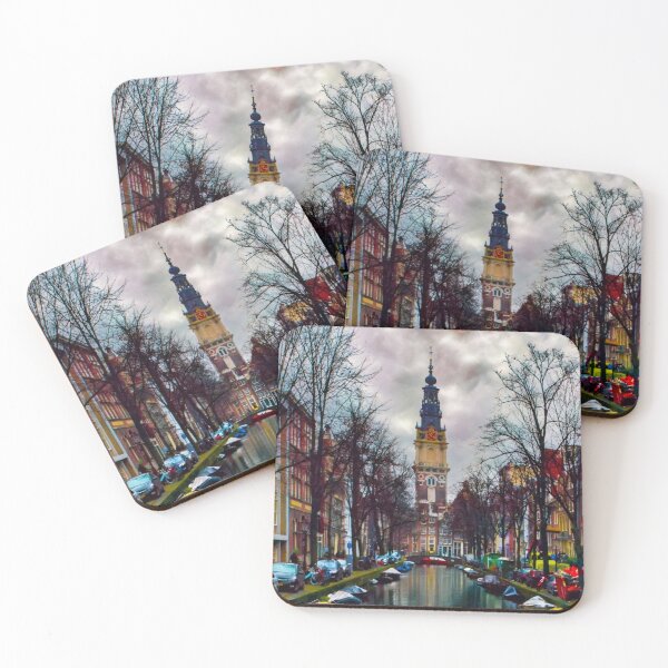 Item preview, Oude Kerk Canal in Jewel Tones designed and sold by nbrandsberg.