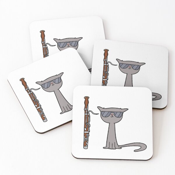 Item preview, Cool Cat With A Bassoon. designed and sold by Marvett-World.