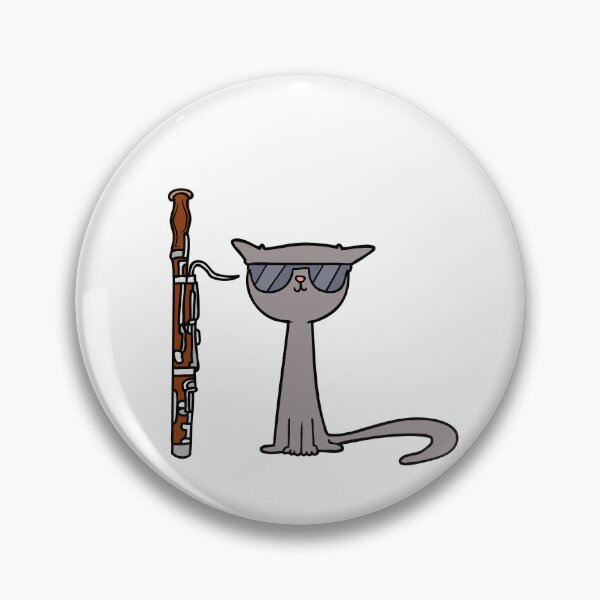 Item preview, Cool Cat With A Bassoon. designed and sold by Marvett-World.