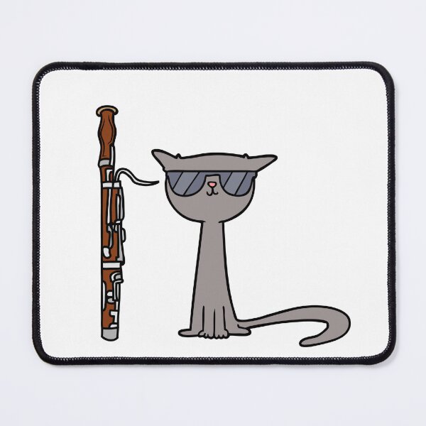Item preview, Cool Cat With A Bassoon. designed and sold by Marvett-World.