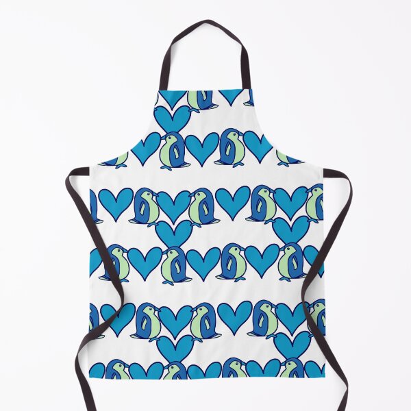 Item preview, Penguins with hearts pattern designed and sold by stavina.