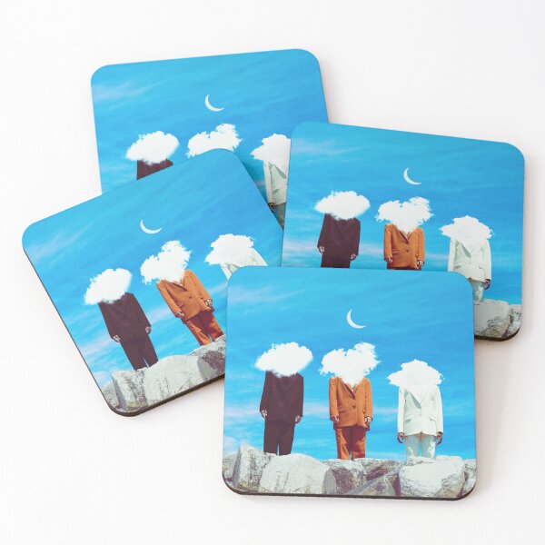 Item preview, Three Surreal Heads in the Clouds  designed and sold by Yasmine khalifa.