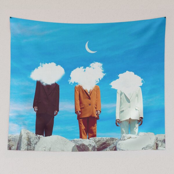 Item preview, Three Surreal Heads in the Clouds  designed and sold by Yasmine khalifa.