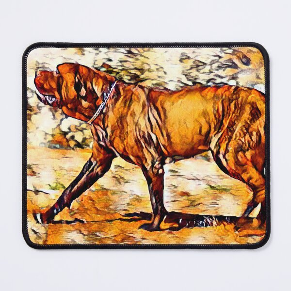 Item preview, English Mastiff waiting for a treat - brown high contrast designed and sold by NickoPrints.