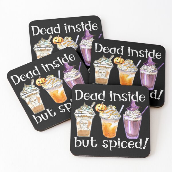 Item preview, Dead Inside But Spiced Funny Halloween Design designed and sold by jamie Omahen.