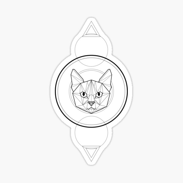 Item preview, Geometric Cat designed and sold by ErinJain.