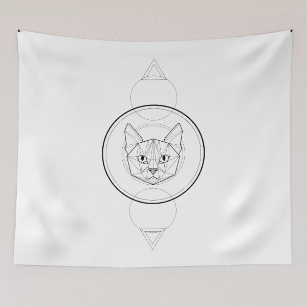 Item preview, Geometric Cat designed and sold by ErinJain.