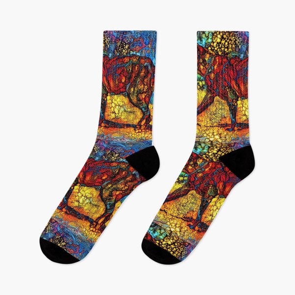 Item preview, English Mastiff waiting for a treat - colorful abstract painting in blue, yellow and red designed and sold by NickoPrints.