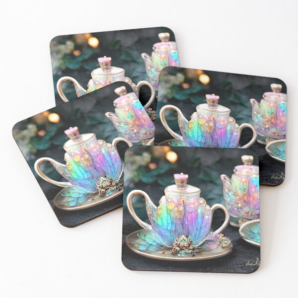 Item preview, Tea Set of the Fae 1 designed and sold by BeepBoopArtShop.