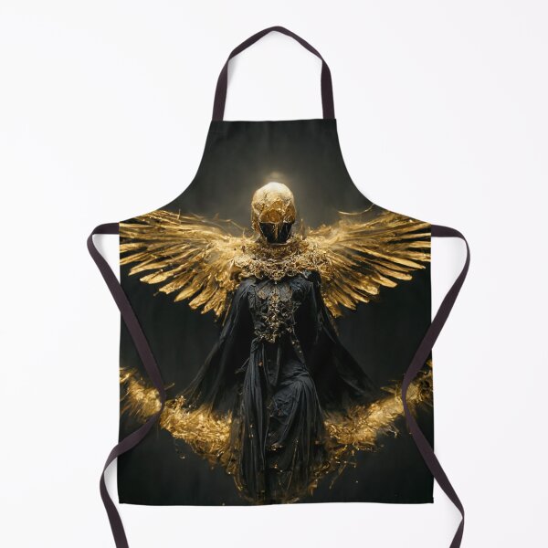 Item preview, dark angelfull human body in the sky gold and shinning designed and sold by Schmeker.