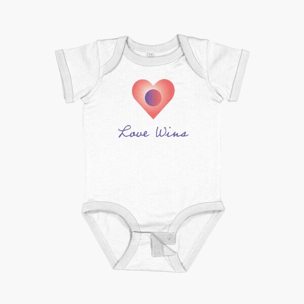 Love Wins Short Sleeve Baby One-Piece