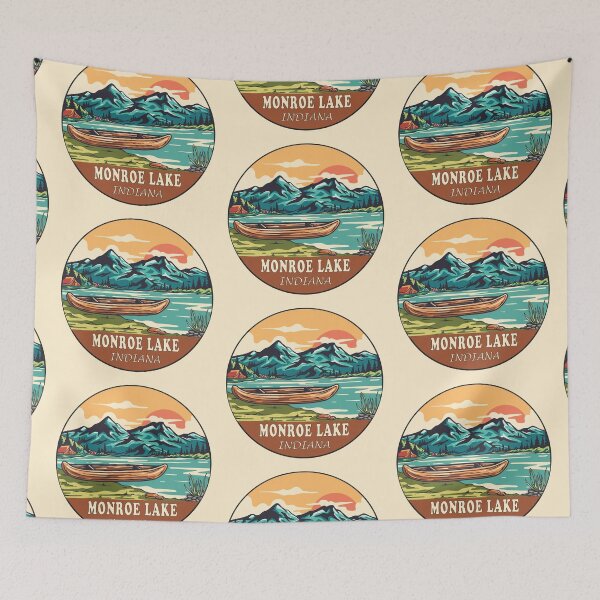 Item preview, Monroe Lake Indiana | Boating | Fishing designed and sold by KrisSidDesigns.