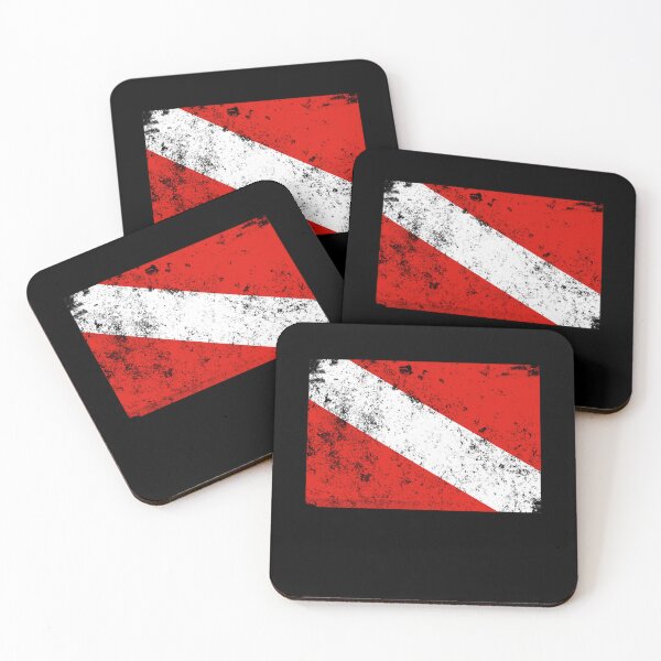 Item preview, Retro Diver Down Flag Vintage Style Scuba designed and sold by RomanStowell.