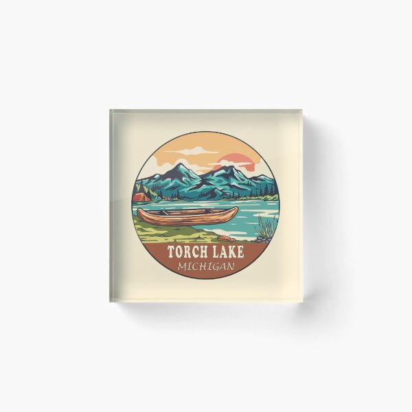 Item preview, Torch Lake Michigan | Boating | Fishing designed and sold by KrisSidDesigns.