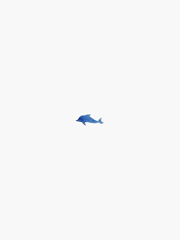 little blue dolphin by stickersnstuff